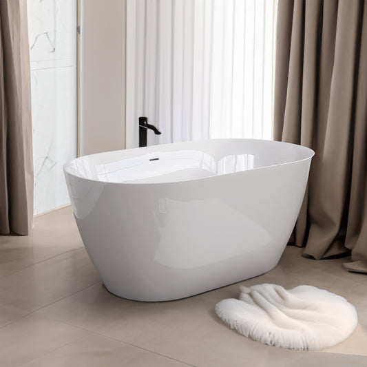 Freestanding Bathtub (White )