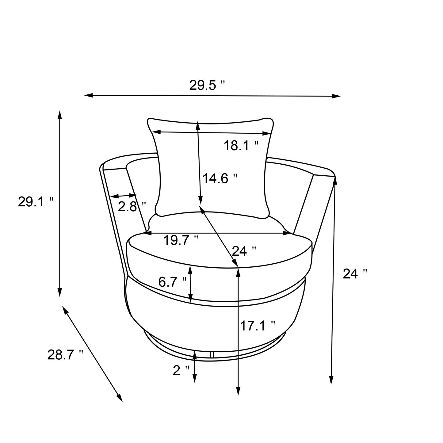 Circular sofa chair